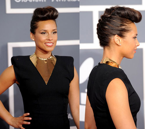 Alicia Keys Short Mohawk