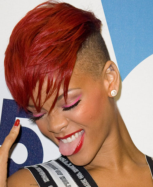 Hot Red Short Mohawk