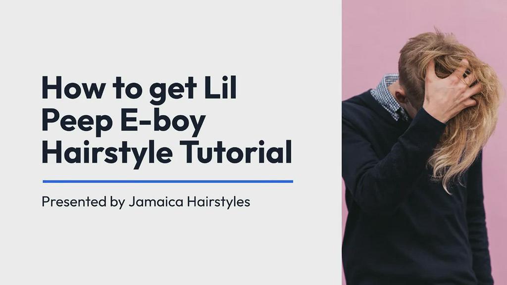 'Video thumbnail for LiL Peep Hairstyle Haircut Tutorial'