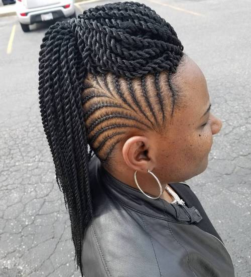 Cornrows and Senegalese Twists