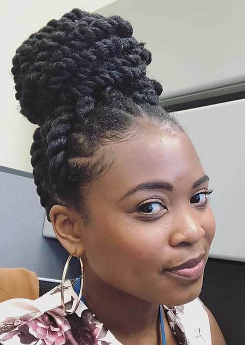 Twists, Braids or Buns Hairstyles