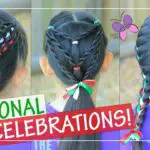 mexican braids with ribbon