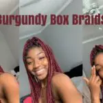 box braids red