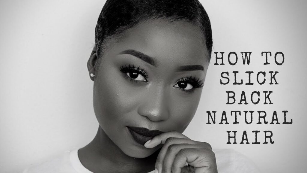 How to use a styling gel for slicking back natural hair