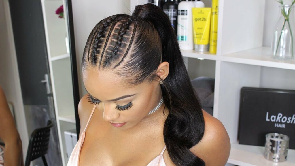 Weave Braids into a Ponytail