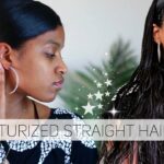 Moisturizing straight natural hair