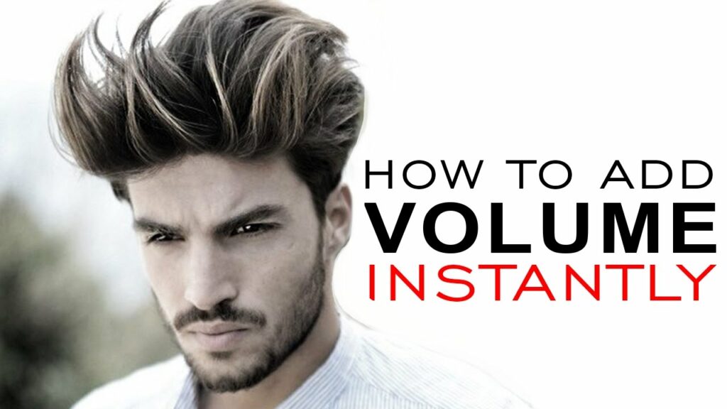 How to get fluffy hair male