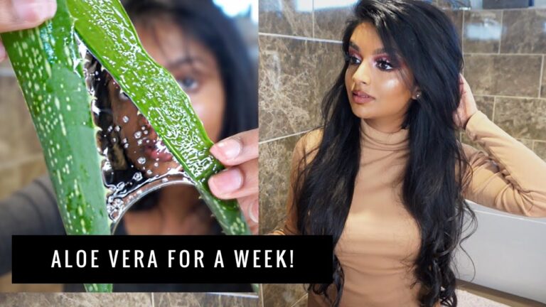 Can you leave aloe vera in your hair for a week