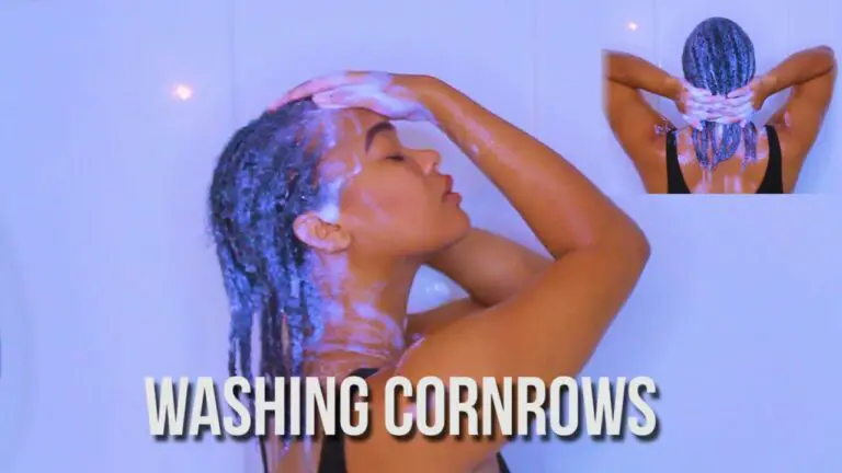can you wash your hair with cornrows