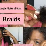 How to detangle hair matted after taking out braids