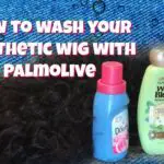 Washing synthetic wigs with laundry detergent