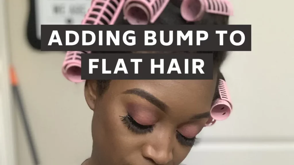 Bumping the ends of hair with a flat iron