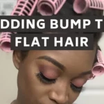 Bumping the ends of hair with a flat iron