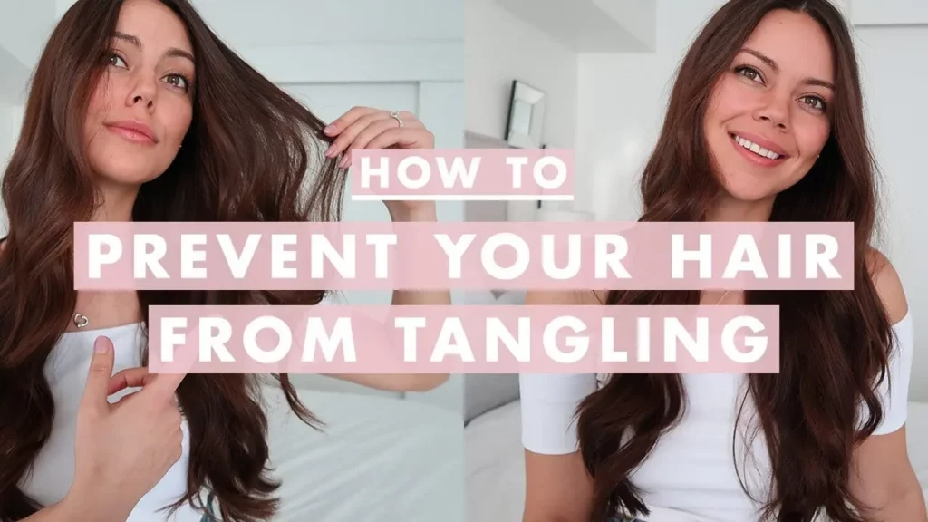 How to stop hair from tangling at nape of neck