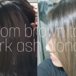 putting ash blonde on dark brown hair