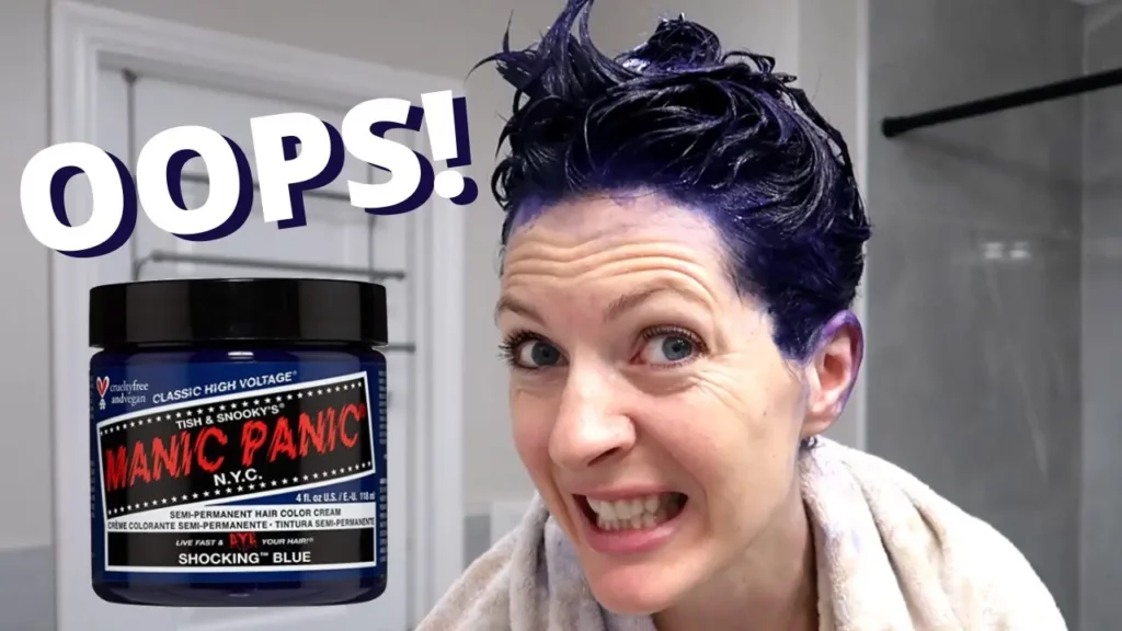 How to get Manic Panic hair dye off skin